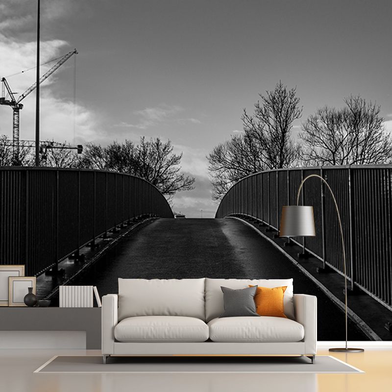 Environment Friendly Mural Wallpaper Industrial Style Space Extension Mural for Home Decor