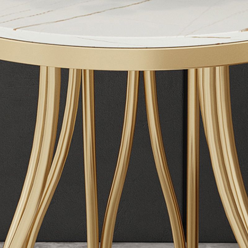 19"W Contemporary Corner Table Round Storage Accent Side Table