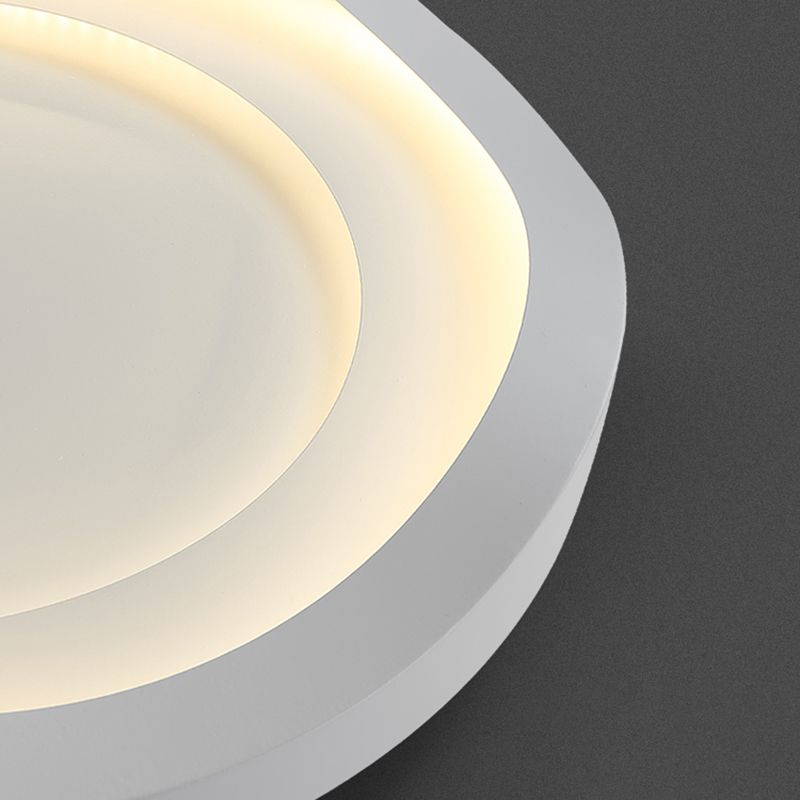 Nordic Style Ceiling Light Fixture White Flush Mount for Living Room