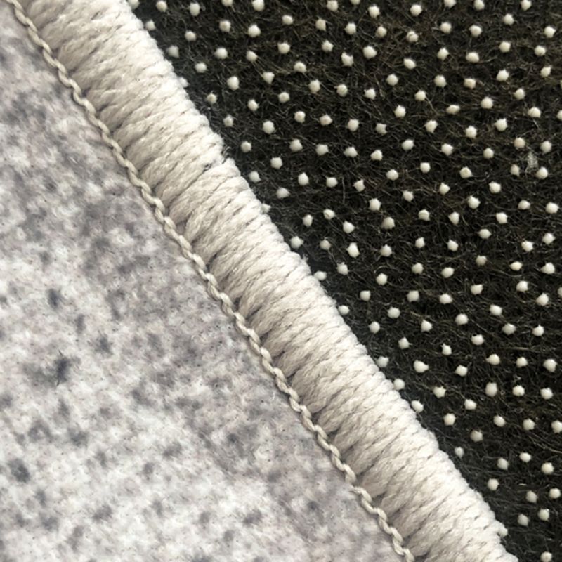 Light Grey Modern Rug Polyester Graphic Indoor Rug Non-Slip Backing Rug for Darwing Room