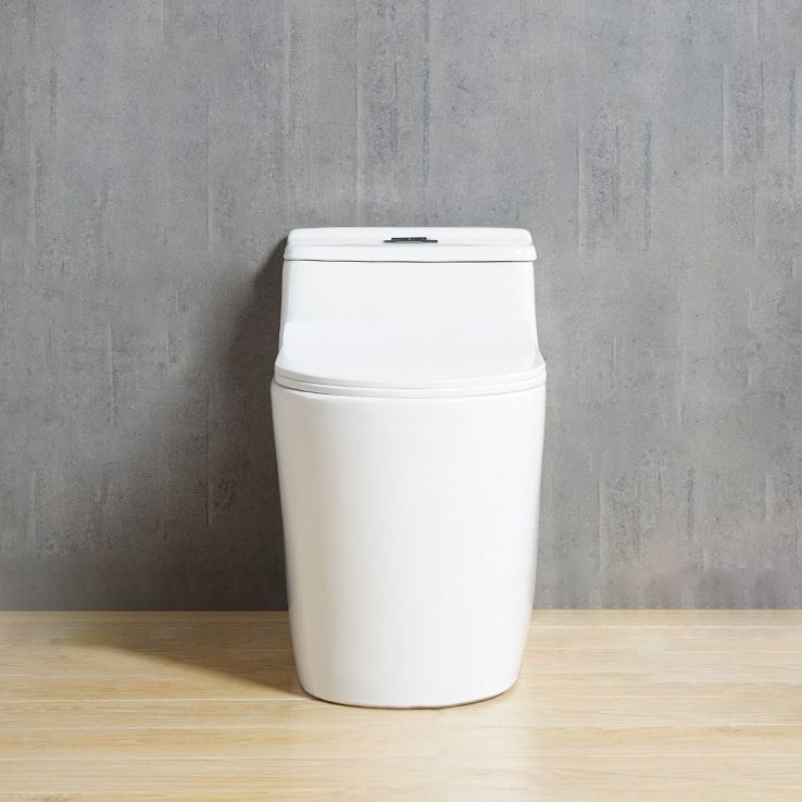 Modern Elongated Toilet Bowl Siphon Jet Flush Toilet with Seat for Bathroom