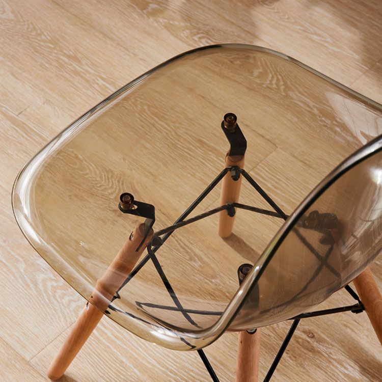 Sedia sala da pranzo scandinava in legno sedia laterale solido
