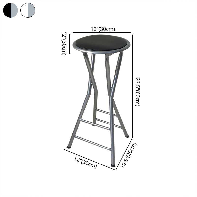 Taburete moderno de la sala de estar de acero de la sala de acero con reposapiés