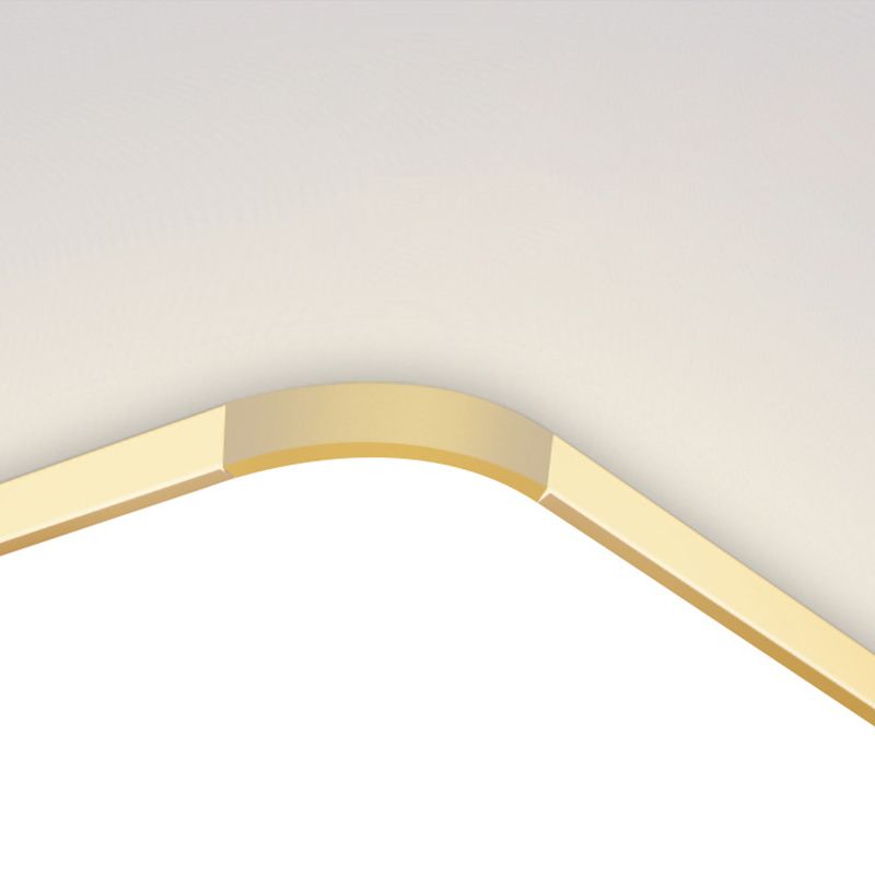 Plafonnier LED en forme de géométrie, moderne, en aluminium, 1 lumière, montage encastré, pour chambre à coucher, étude