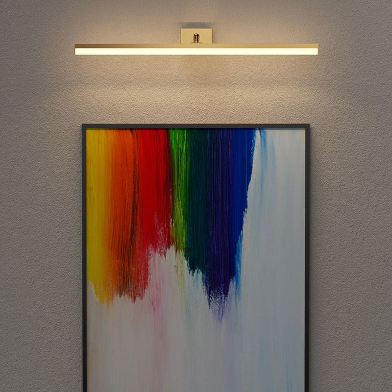 Modern Simple Mirror Front Light LED Vanity Light with Acrylic Shade for Bathroom