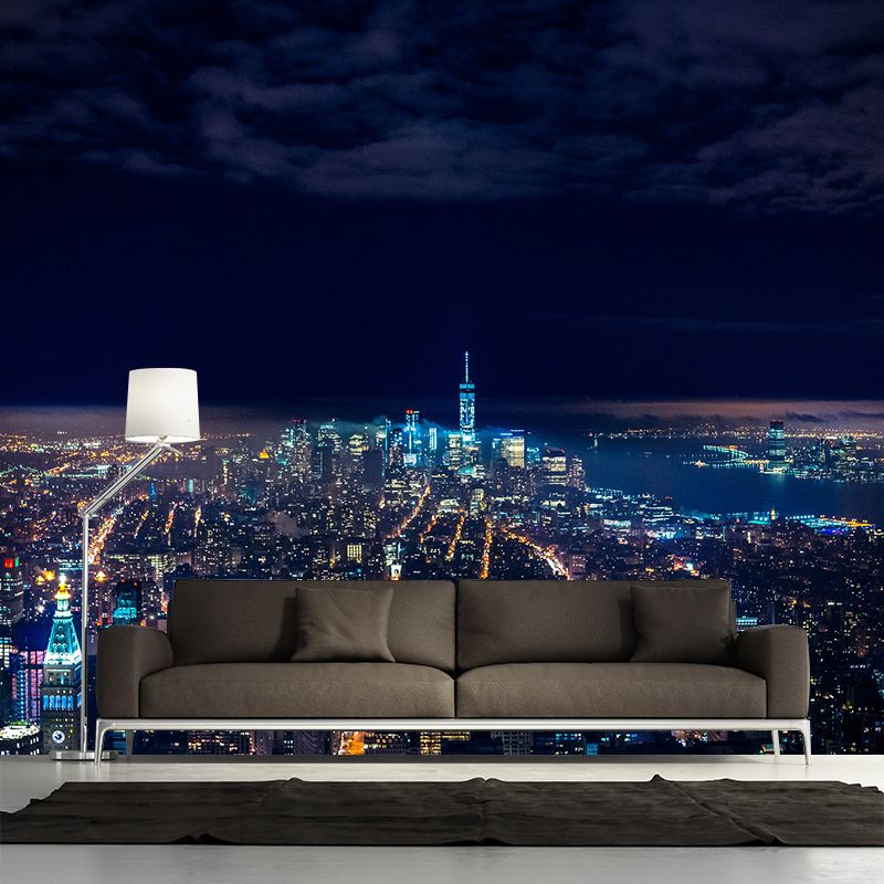 Cityscapes Pattern Mildew Photography Wall Mural Horizontalt for Wall Decor