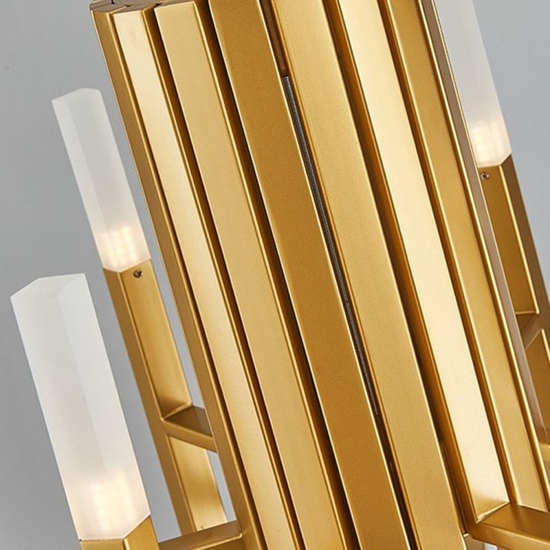 Modern Sputnik Chandelier Light Fixtures Metal LED Hanging Lamp for Living Room