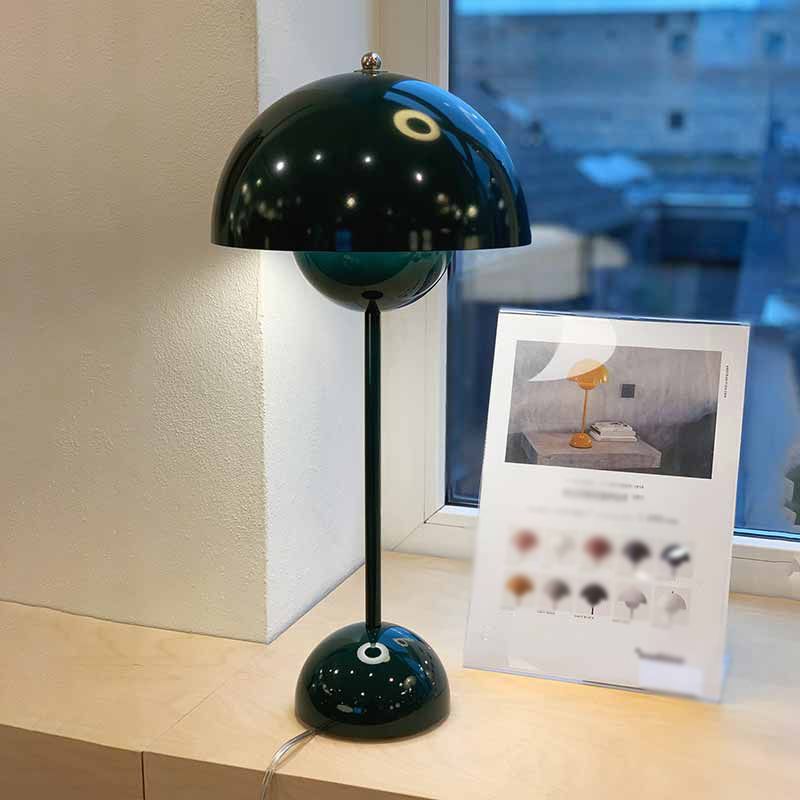Dome Shape Table Lamp Modern Style Plastic Single Light Table Light