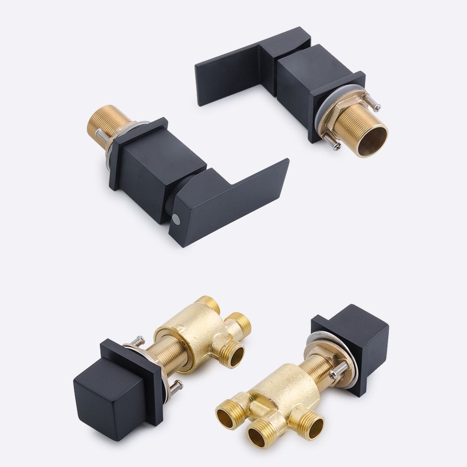 Deck Mounted Bathroom Faucet Modern Style Copper Bathroom Faucet