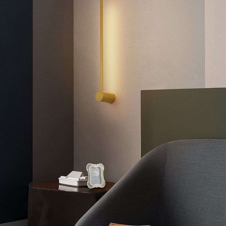 Estilo minimalista moderno Diconteo de pared lineal acrílico 1 apliques de luz