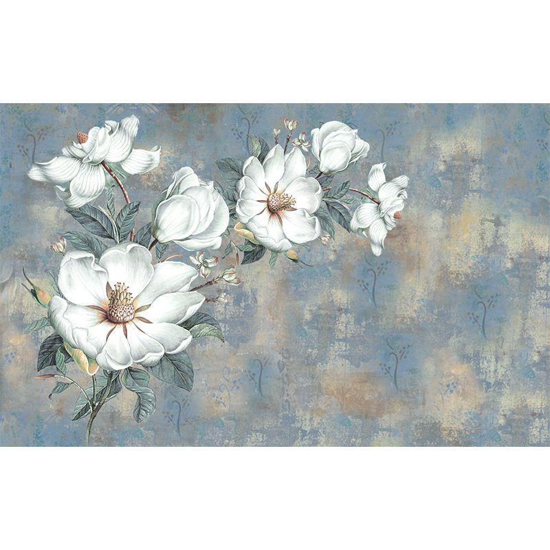 Illustration Flowers Wall Paper Murals Whole Wall Covering for Bedroom, Personalised Size