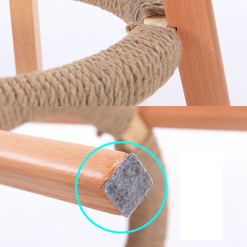 Taburete de mostrador de asiento cuadrado de madera de estilo escandinavo para barras cuadradas para bar de cocina