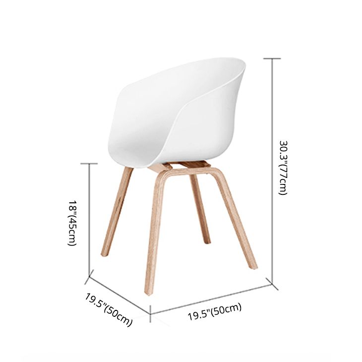 Sedia da sala da pranzo in plastica semplice glam sedie da sala da pranzo solido