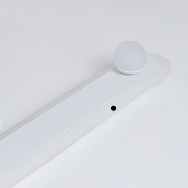 Witte lineaire LED-railverlichtingsarmaturen Moderne aluminium plafondlamp met 2 spots