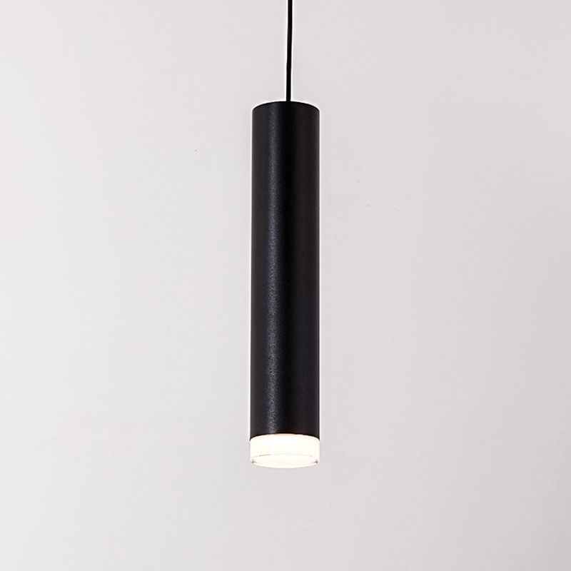 Modern Tubes Pendant Lighting Fixtures Acrylic 1 Light Hanging Lamps for Dinning Room