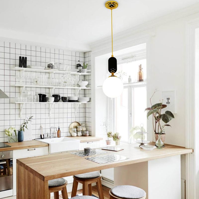 1-Licht-Milchglas Hängsbeleuchtung MINIMALISMUSPENDEL LICHT SEIT für Esszimmer