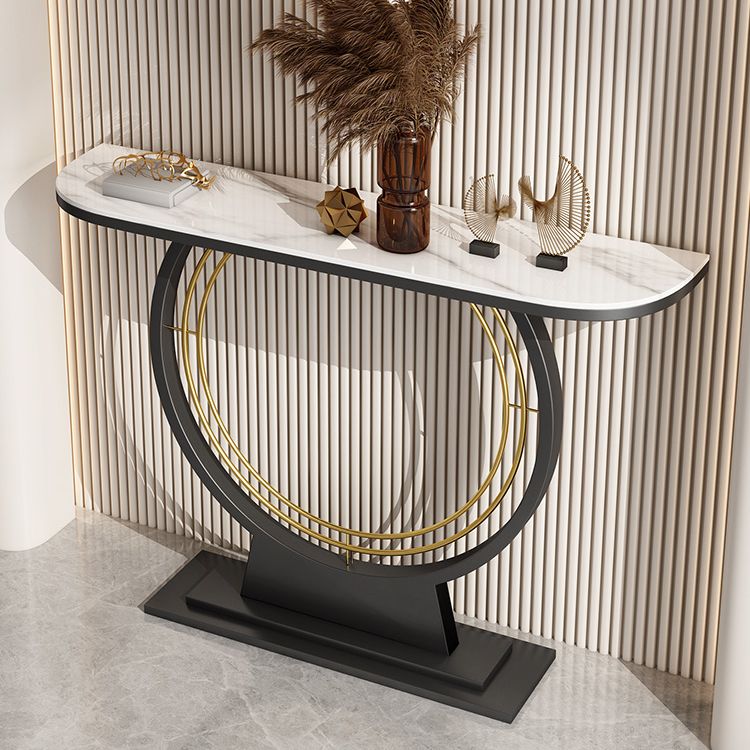 Contemporary Console Table Antique Finish Console Sofa Table