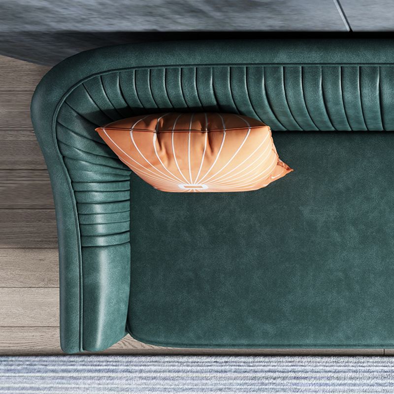 Faux Leder modernes Sofa 31 "W Habed Armsofa für Wohnzimmer
