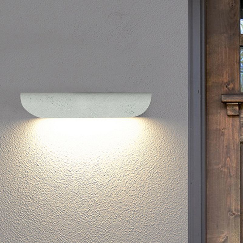 Modernism Wall Sconce Curved Outdoor Sconce Light Fixture for Courtyard
