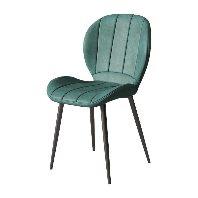 Metal de la cocina del estilo nórdico que cena la silla Wingback que cena las sillas laterales sin brazos