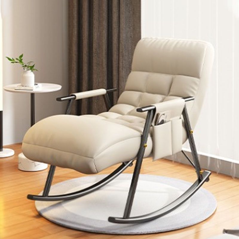 Bedroom and Balcony Single Simple Rocker Chair Waterproof Lazy Sofa Chair
