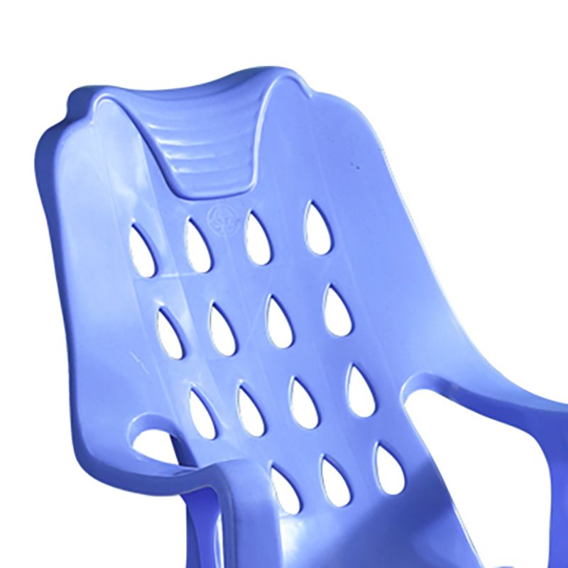 Sillas de comedor de plástico de estilo moderno, respaldo de listones, sillas laterales apilables para el hogar