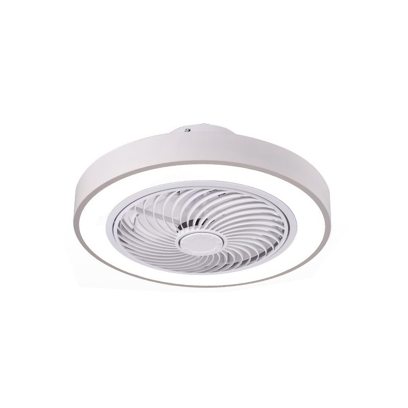 Nordische Metall Deckenventilator 1-Kopf-Flush-Halterungs-Leuchten mit ABS-Lüfterklinge