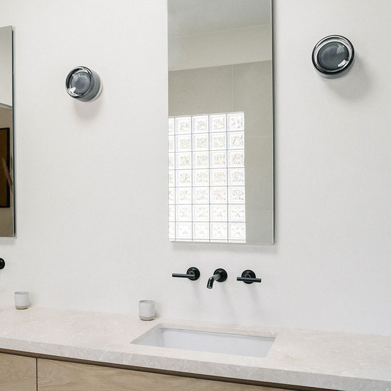 Nordic Vanity Lighting Round Wall Light Fixture with Acrylic for Bathroom