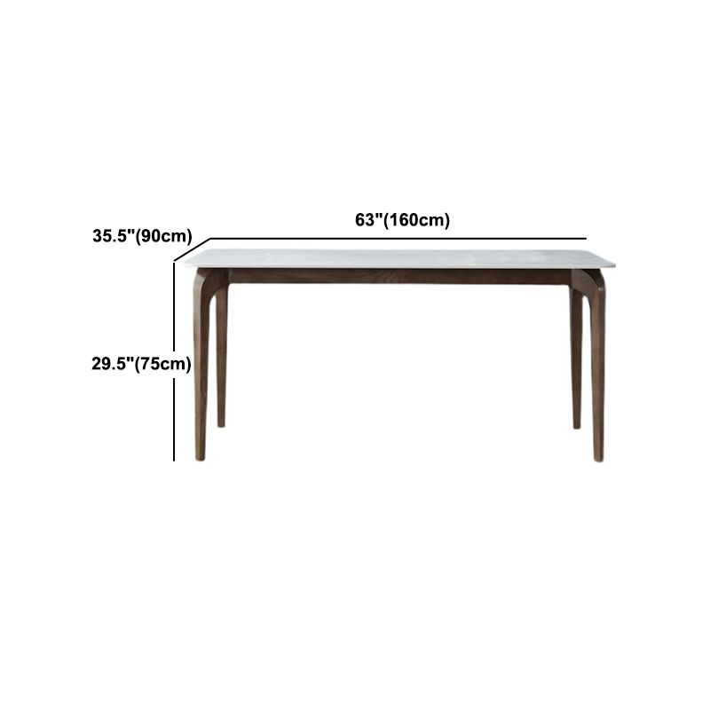 Sintered Stone Top Modern Dining Set Rectangle 1/2/5 Pieces Dining Room Table Set