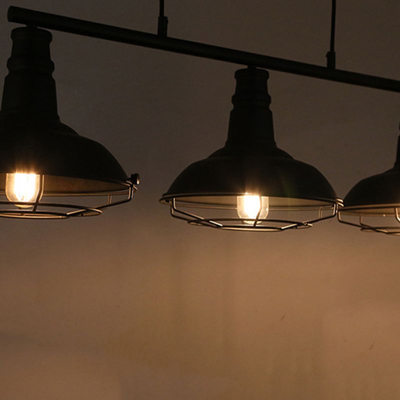 Industrial Island Pendant Lights Metal Multiple-Light Island Light Fixtures