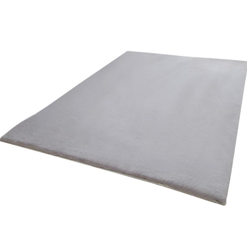 Multi-Color Calming Rug Polyster Solid Color Area Carpet Non-Slip Backing Easy Care Indoor Rug for Bedroom