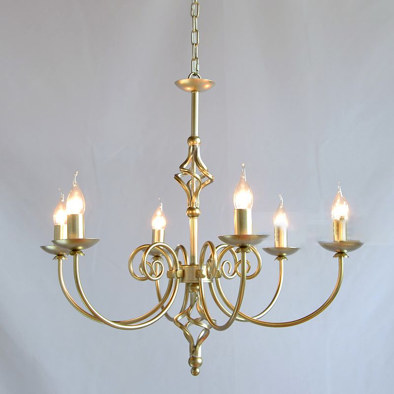 Europese stijl kroonluchter licht multi -head kaarsen hanger licht voor woonkamer