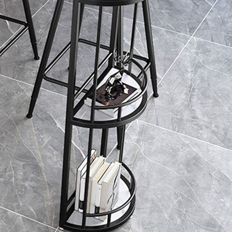 Free Form Bar Set 1/2/3 Pcs Stone and Iron Bar Table with Armless Bar Stools