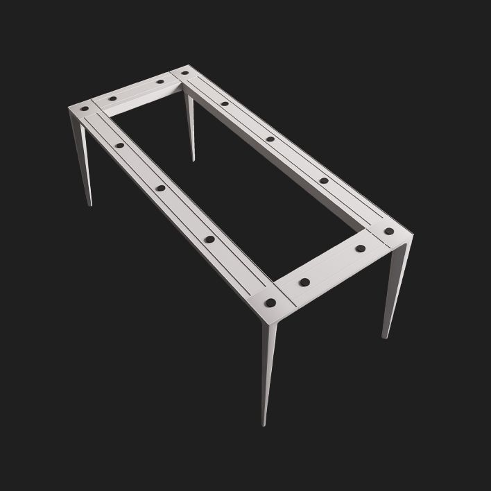 Minimalist Style Dining Room Set Sintered Stone Top Dinette Set with Metal 4 Legs Base