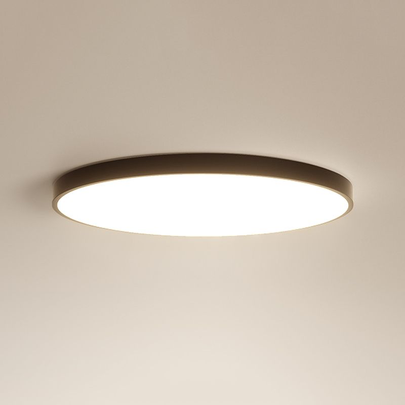 Black Contemporary Ceiling Mounted Light LED Flush Mount Ceiling Lighting Fixture