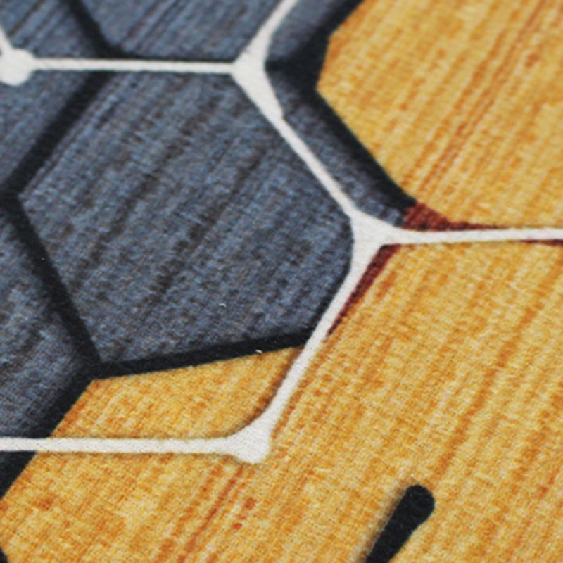 Modern Style Rug Geometric Pattern Rectangle Stain Resistant Shape Rug for Home Decor