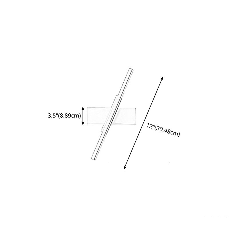 Silicone LED Rotatable Wall Lamp in Modern Creative Style Aluminium Linear Wall Light for Bedroom