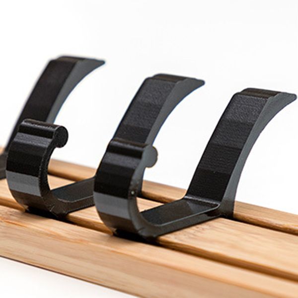 Modern Coat Rack Wall-Mounted with Hooks and Backed Wood Frame Entryway Kit