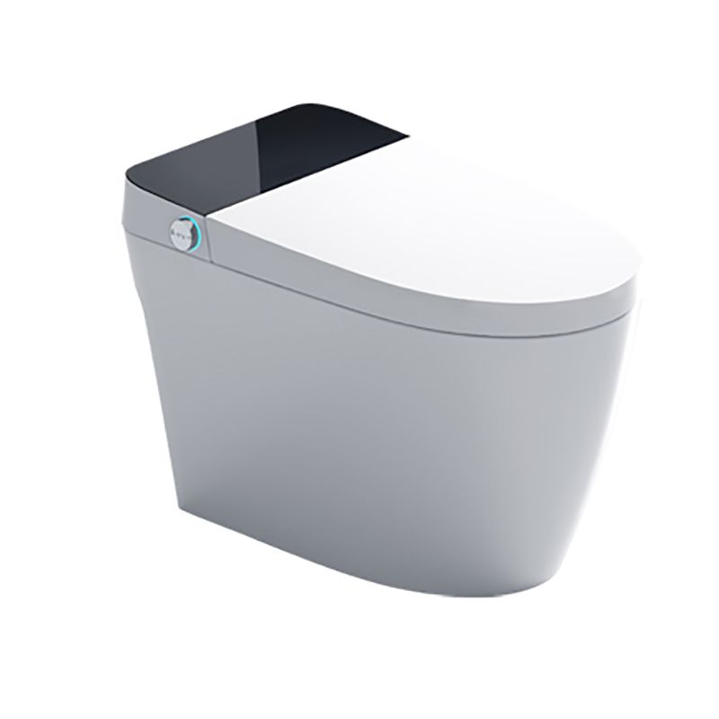 Floor Standing Bidet in White Finish with Heated Seat and Foot Sensor