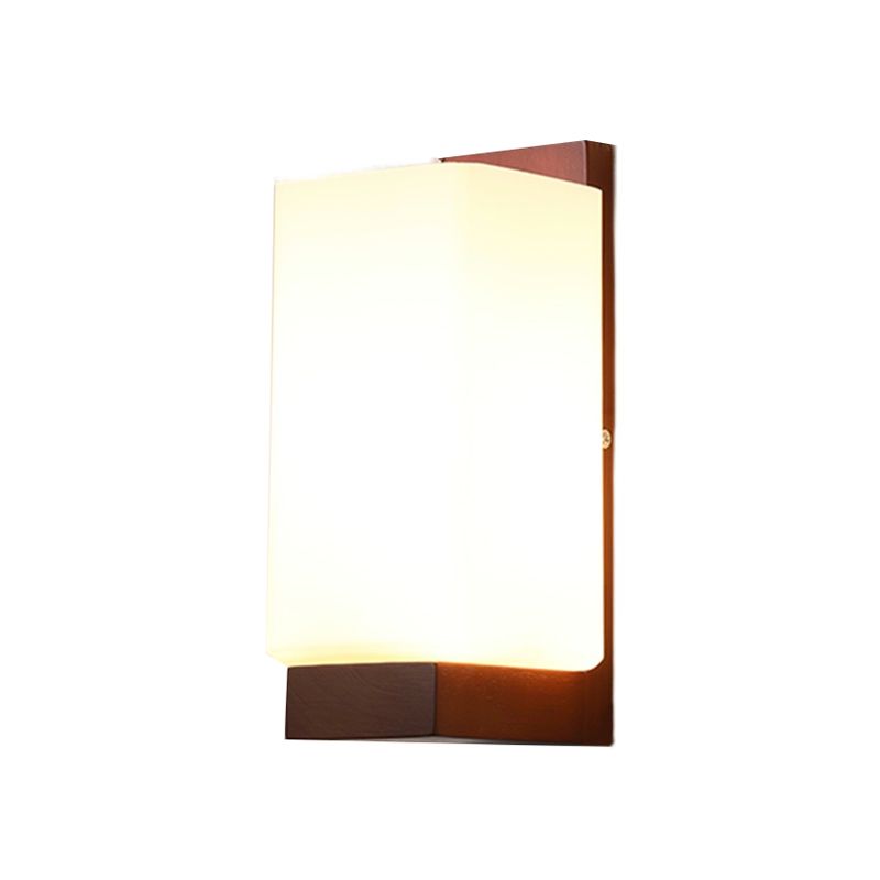 Nordic Wall Mount Lamp Modern Style Wooden Wall Sconce Light for Living Room