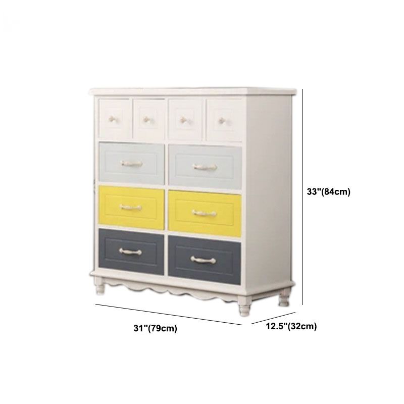 Traditional Storage Chest Solid Wood Storage Chest Dresser for Living Room