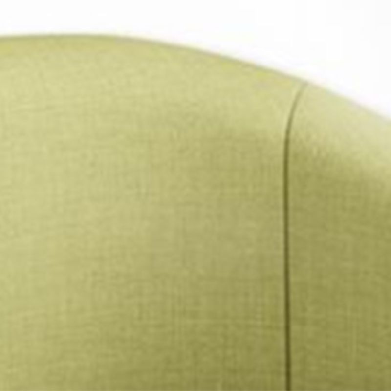 23.62" Wide Linen Barrel Chair Arms Included Barrel Accent Chair with Basic Four Leg