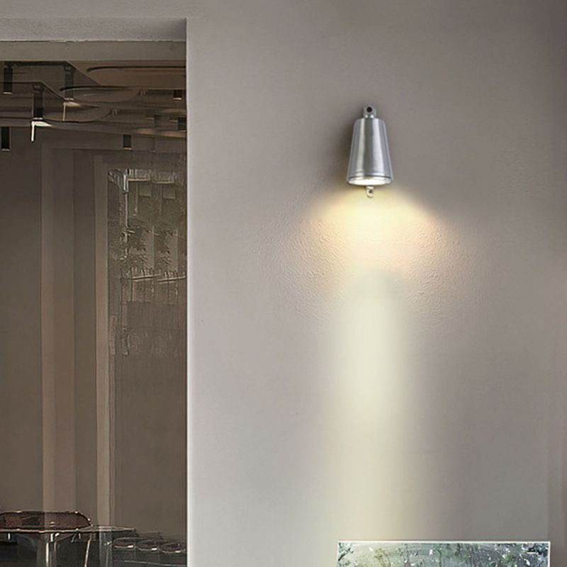 Geometric Wall Light Fixtures Modern Metal 1 Light in Silver