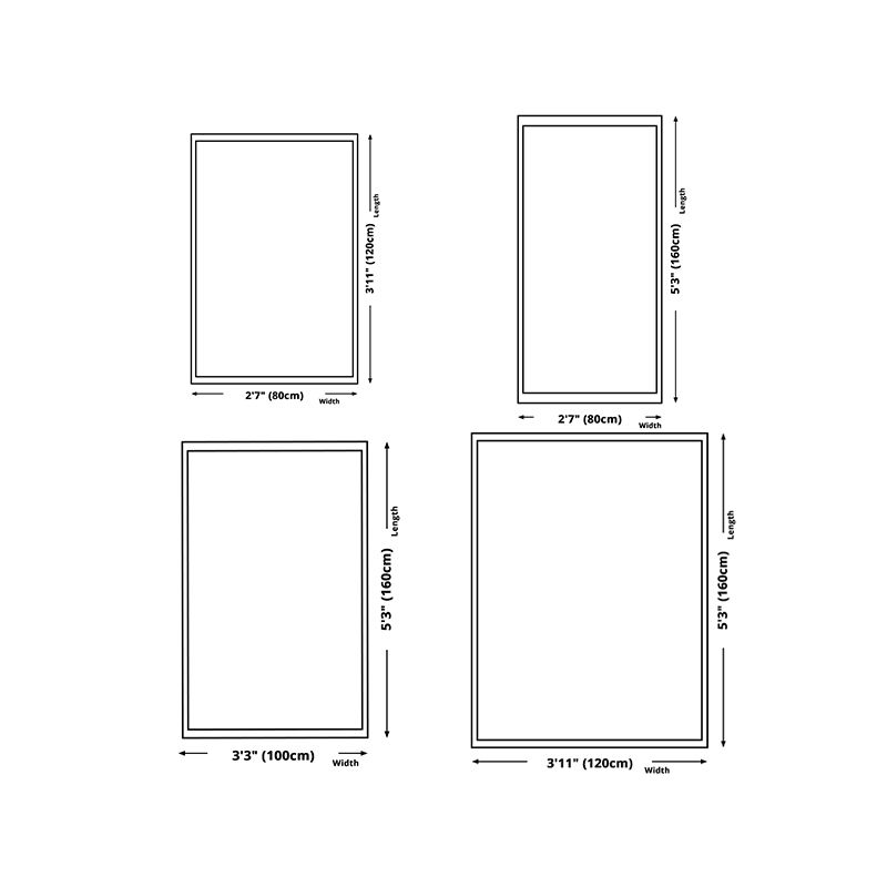 Casual Living Room Carpet Polyester Trendy Area Rug Non-Slip Backing Indoor Rug