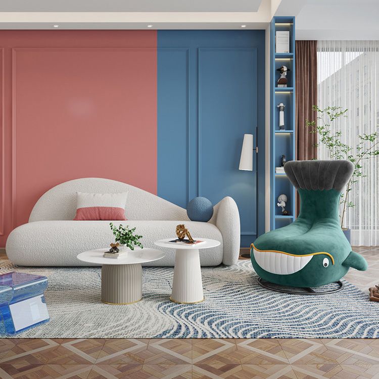 Contemporary Upholstered Armless with Black Legs Parsons Chair