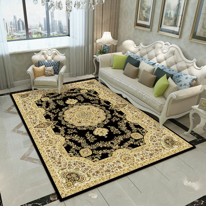 Fancy Victoria Rug Alfombra floral multicolor antideslizante lavable alfombra apta para mascotas para sala de estar