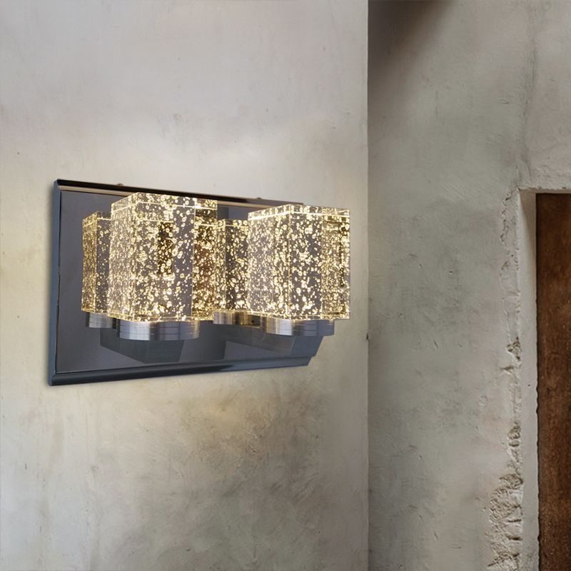 Idée d'éclairage mural chromé modernisme Crystal LED CHAMBRE MUR MURME
