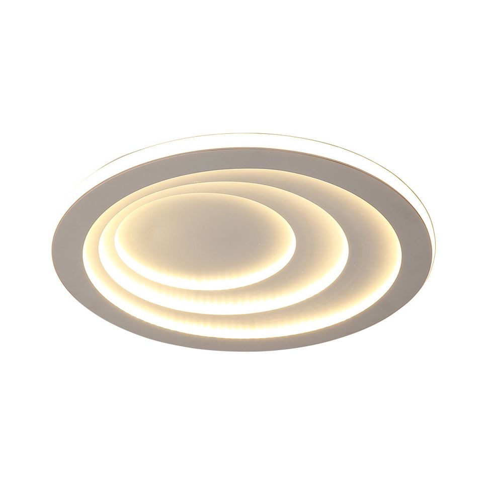 Acrylic Ripples Flush Ceiling Light 16"/19.5"/23.5" Wide Modern Ceiling Mounted Fixture in Warm/White Light