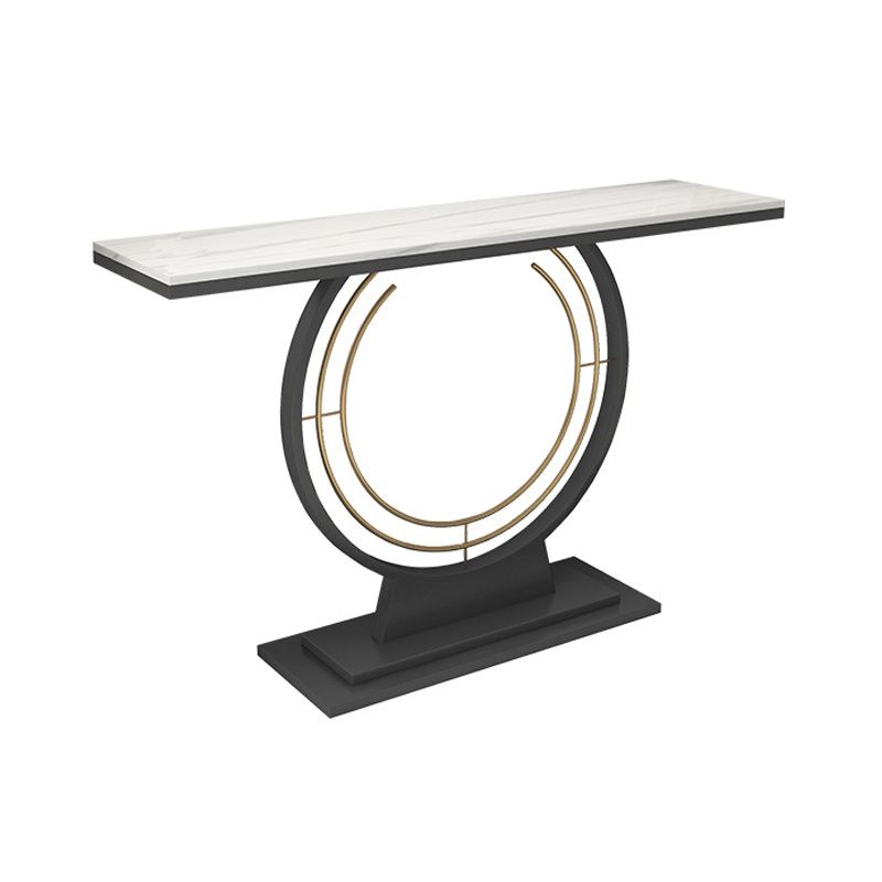 11" Wide Stone Contemporary Console Table Rectangle Console Sofa Table