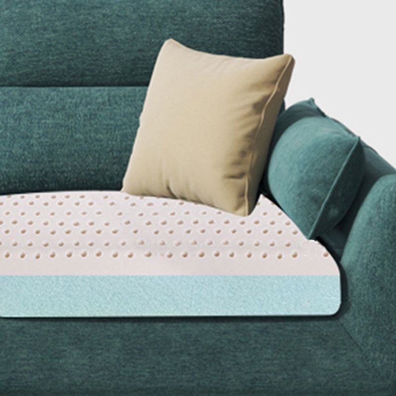 Emerald Green Modern Pillow Top Arm Sectional for Apartment, Living Room